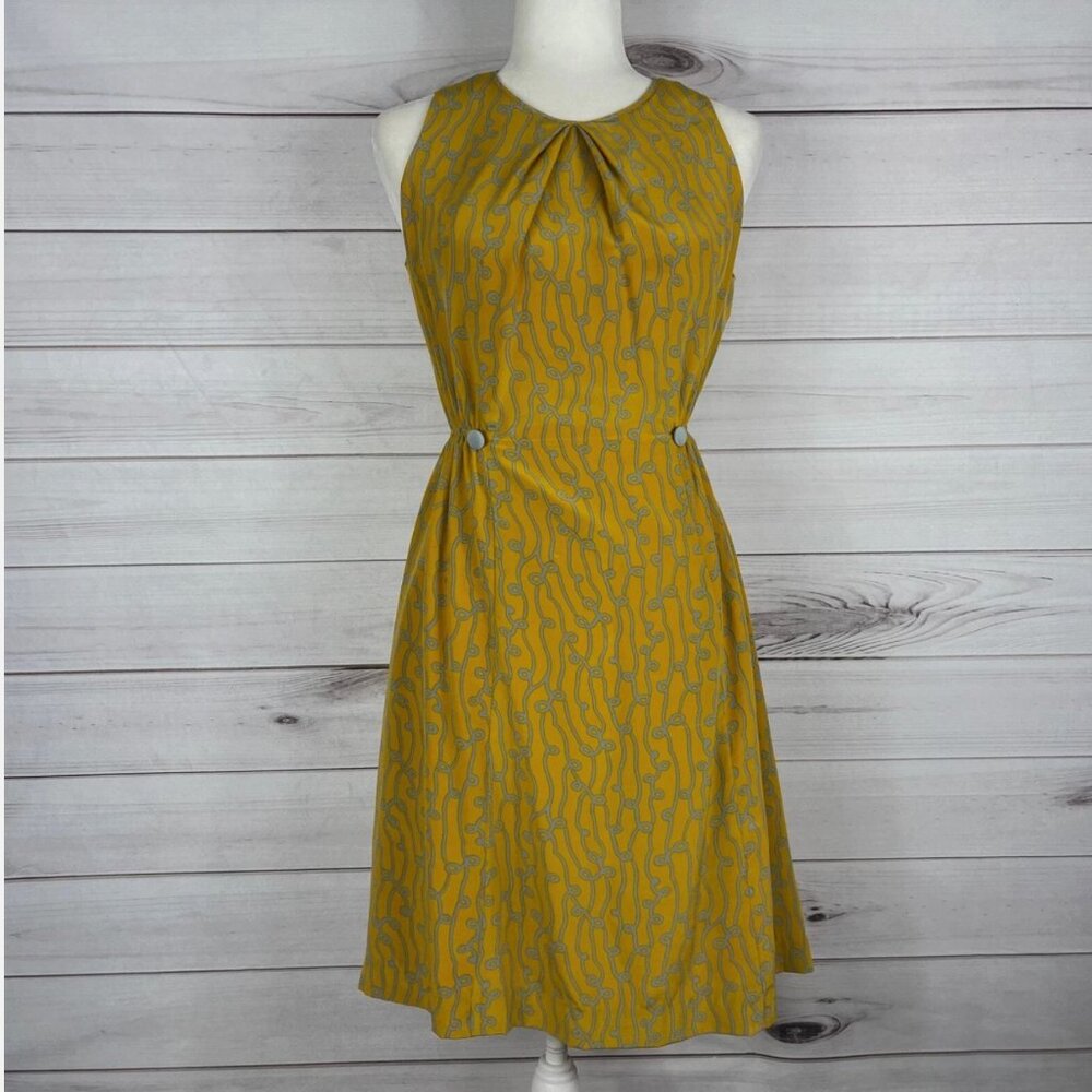 Girls From Savoy Anthropologie Silk Dress Size 8 Preppy Boho Party *L52